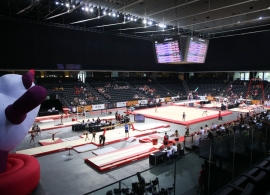 Casi 900 deportistas compiten desde maana en el Navarra Arena dentro del Campeonato de Espaa de gimnasia artstica