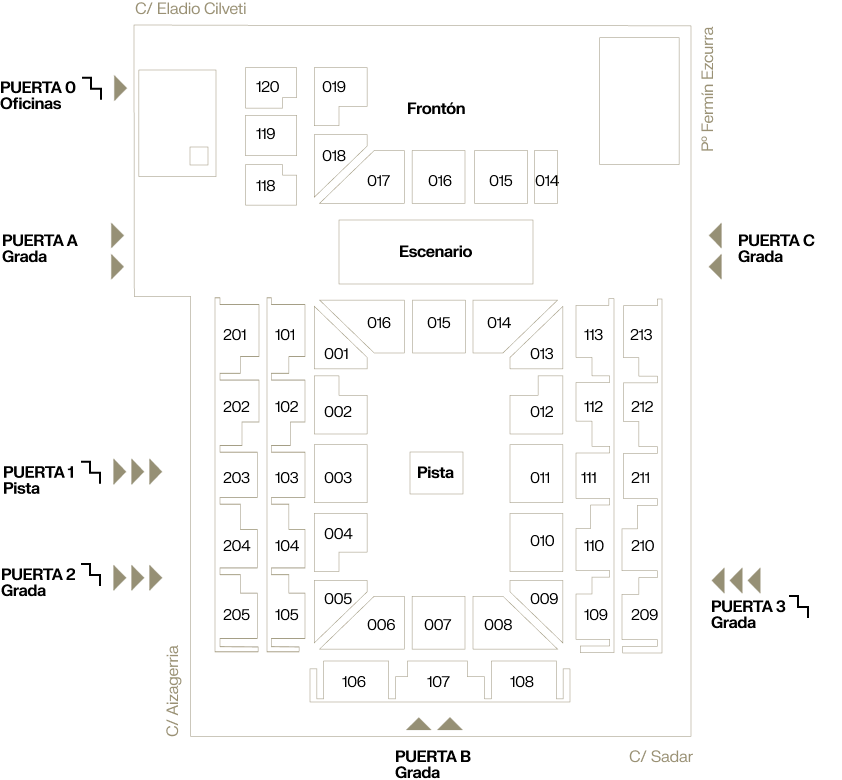 Plano del recinto