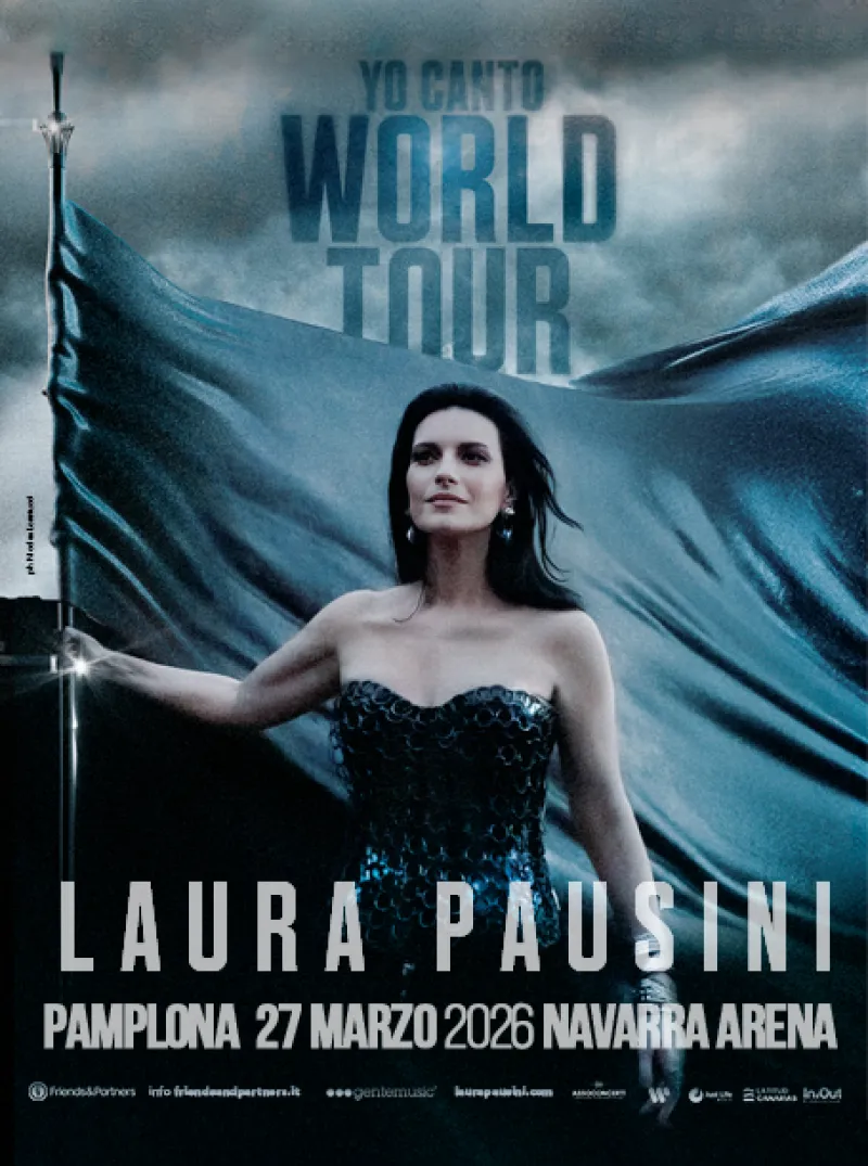 Laura Pausini en Navarra Arena el 27 de marzo de 2026