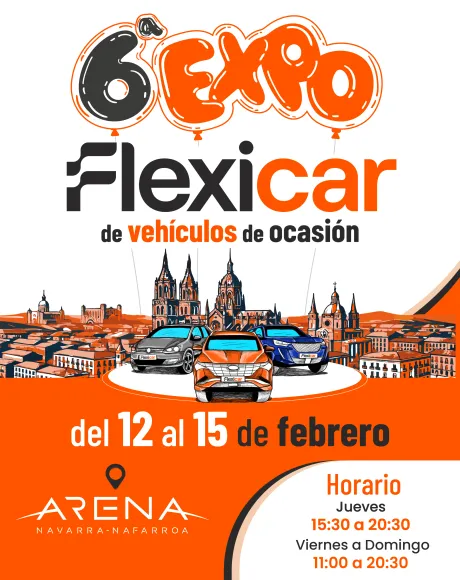 6º Expo Flexicar en Navarra Arena del 12 al 15 de febrero