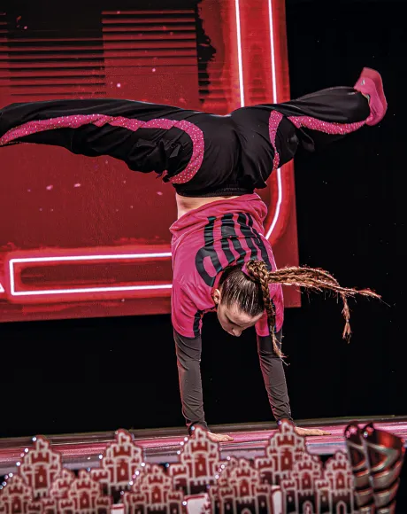 Imagen de una bailarina de la edición anterior del Campeonato de Danza Moderna 