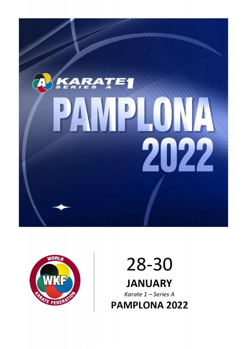 Cartel Karate 1 Series A Pamplona 2022