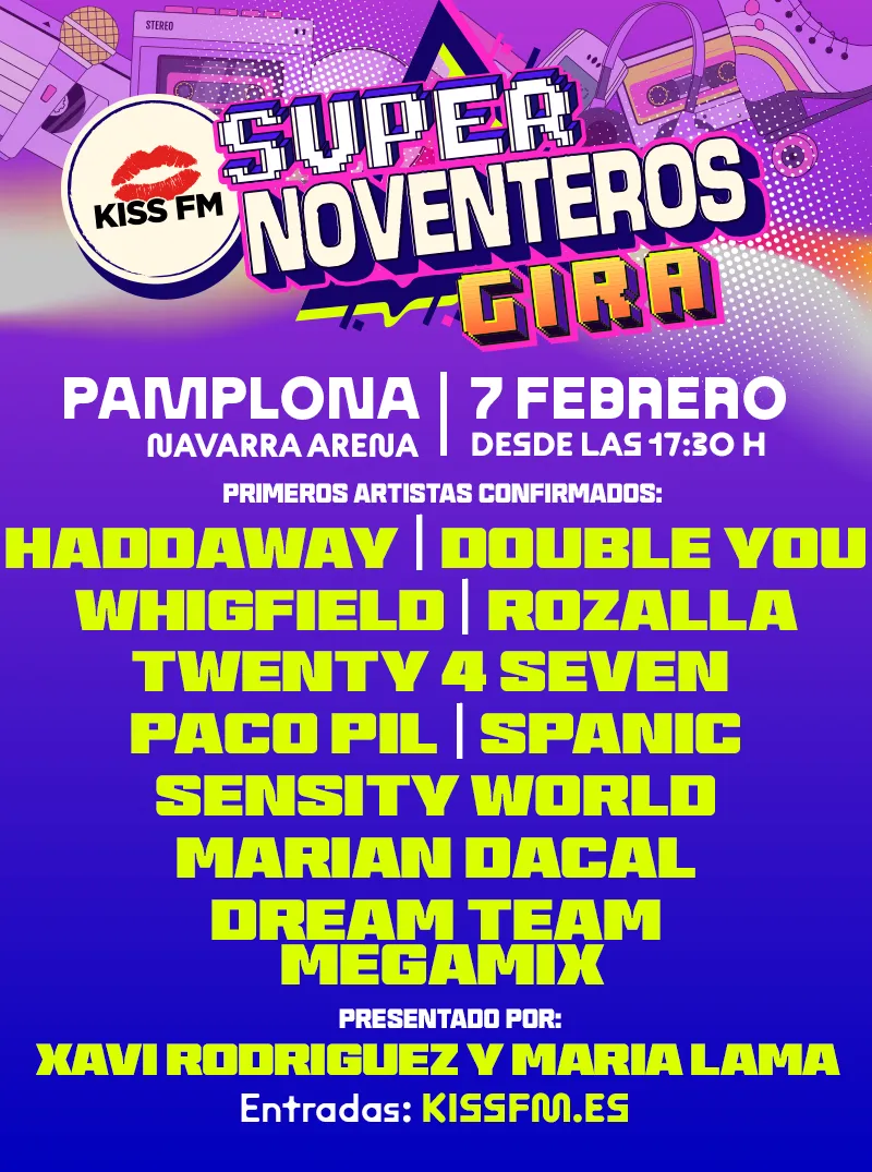 Supernoventeros Cartel de primeras confirmaciones del 7 de febrero