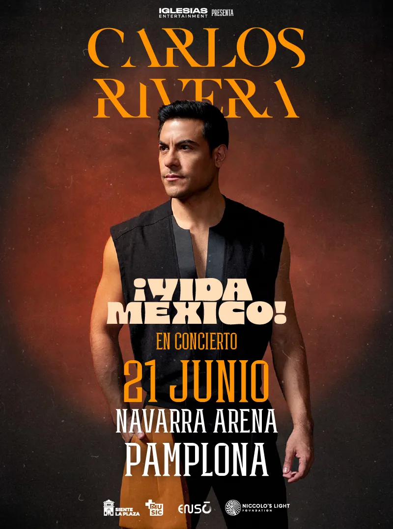 Carlos Rivera 21 de junio Navarra Arena
