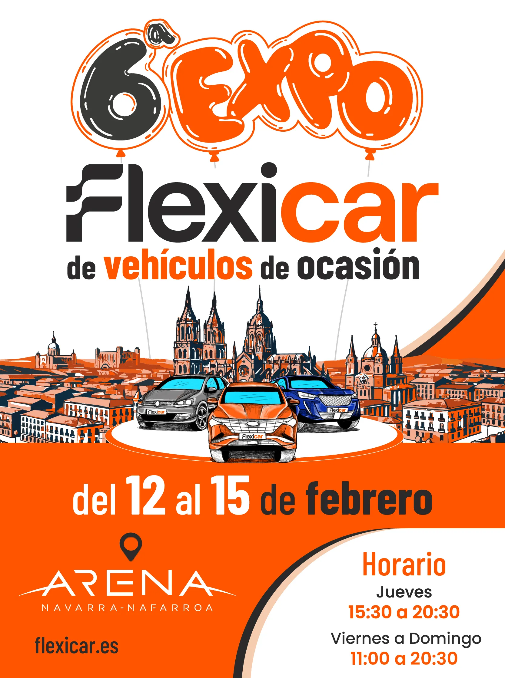 6º Expo Flexicar en Navarra Arena del 12 al 15 de febrero