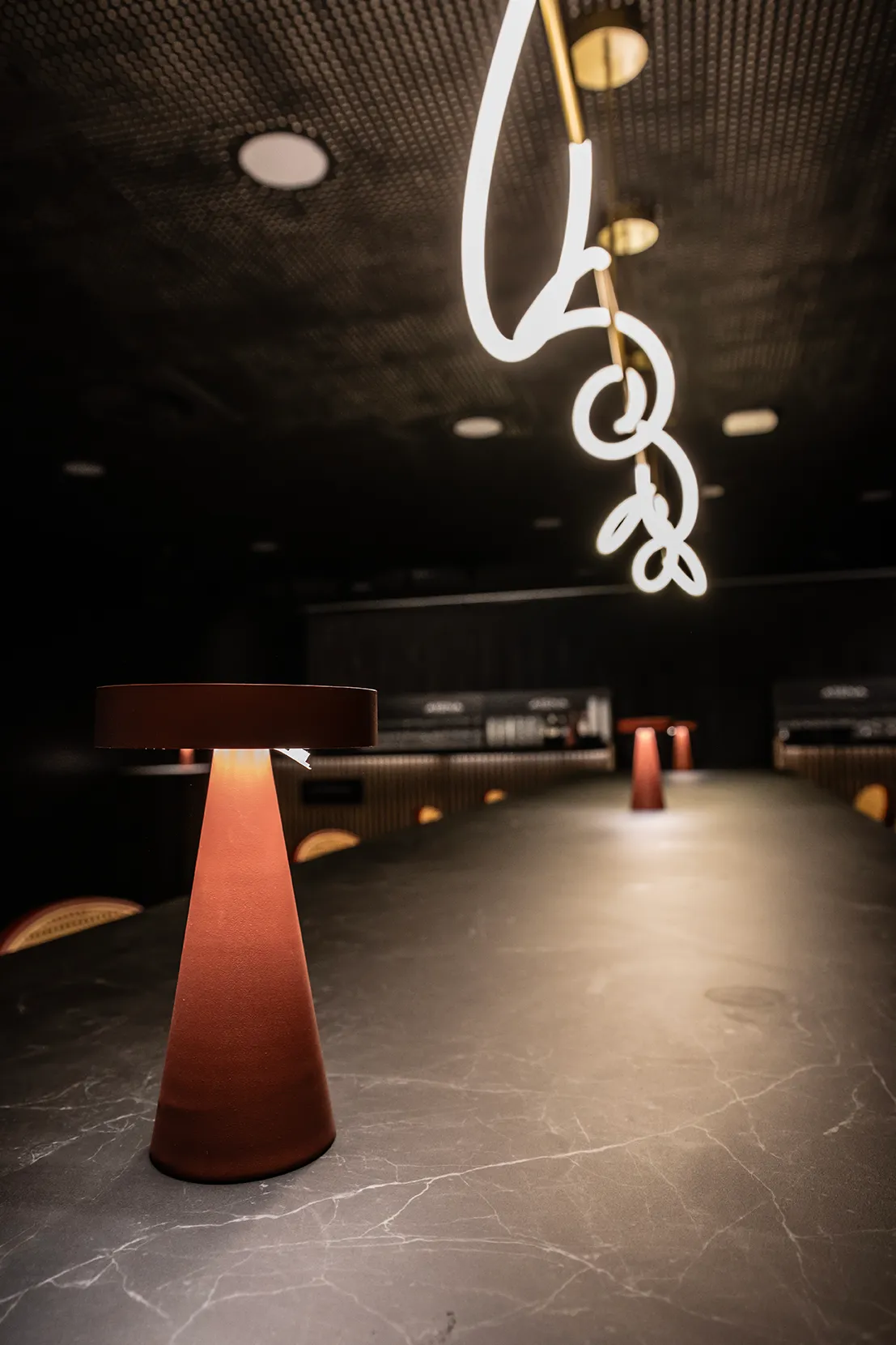 Sala Premium Detalle lampara 